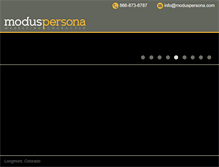 Tablet Screenshot of moduspersona.com